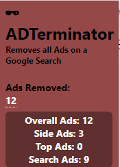 ADTerminator Extended Menu