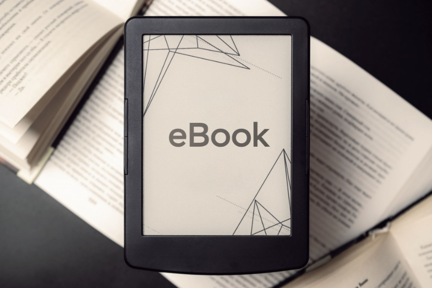 Picture of an e-book reader